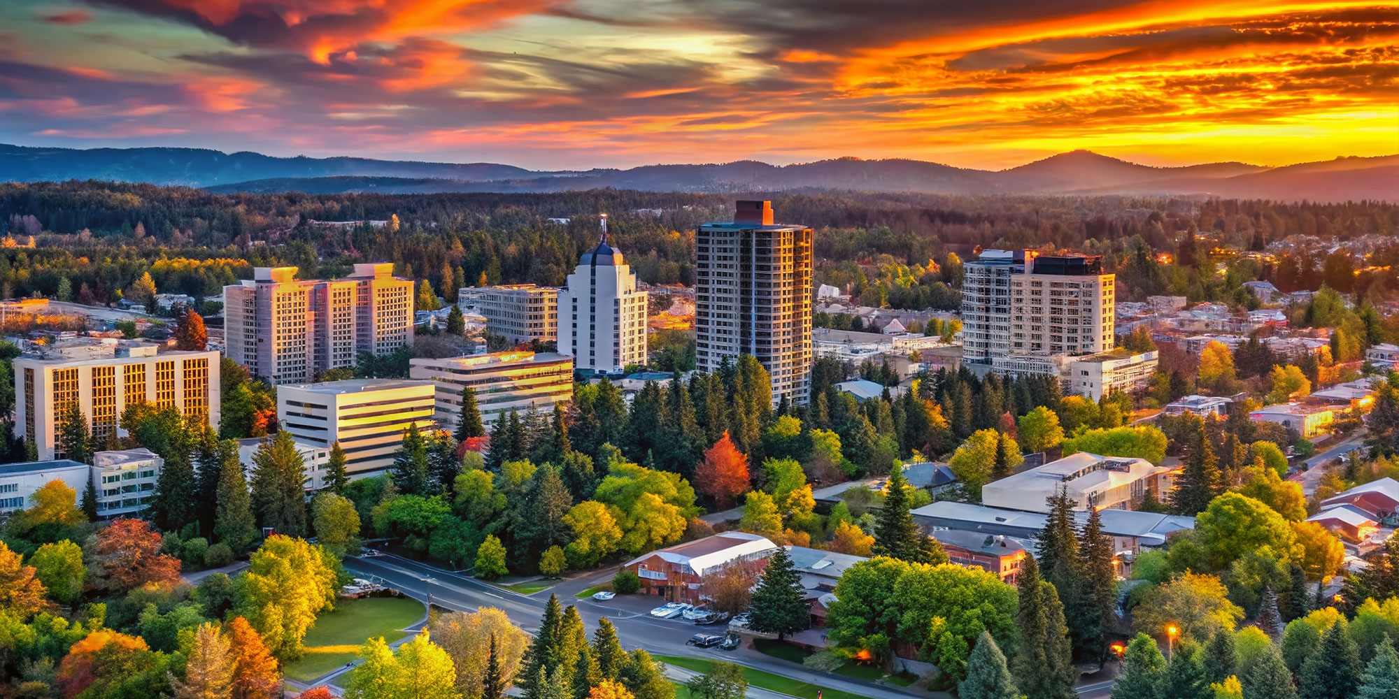 Beaverton Oregon Cityscape