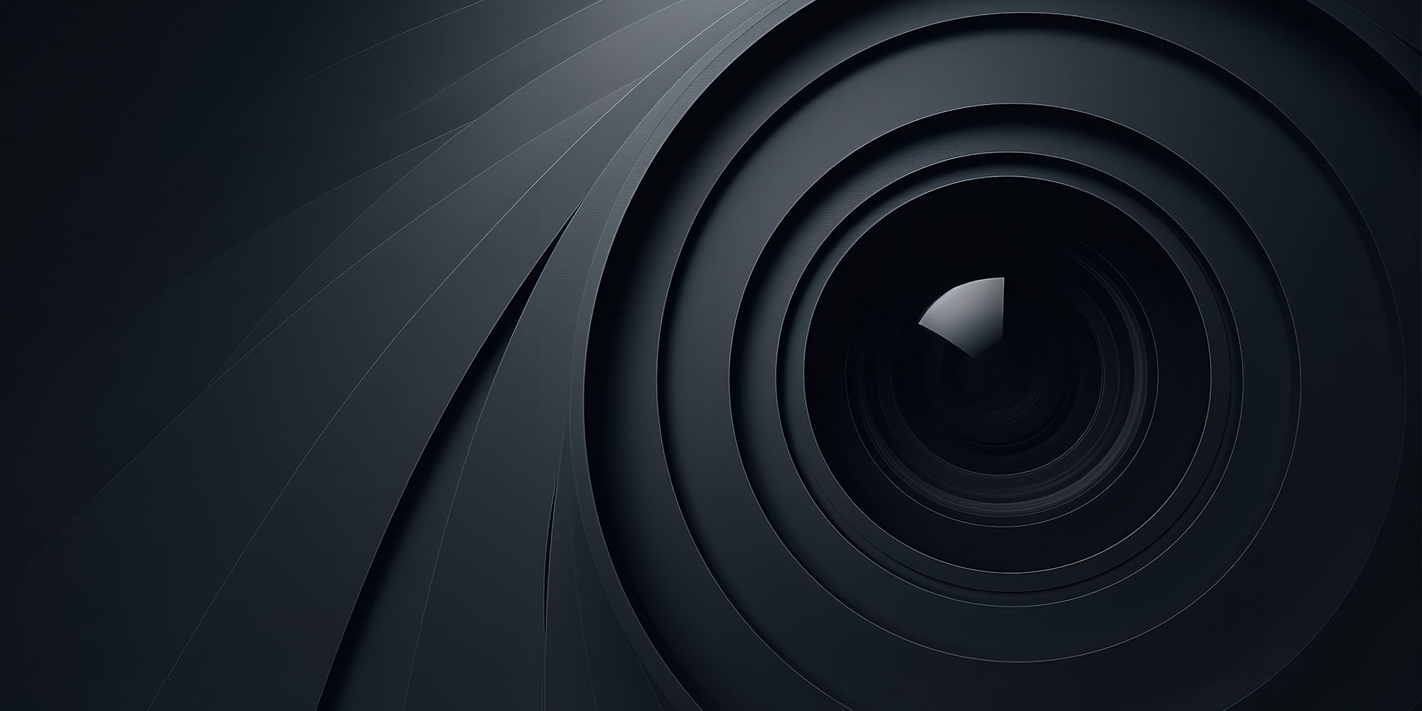 close up of camera lens